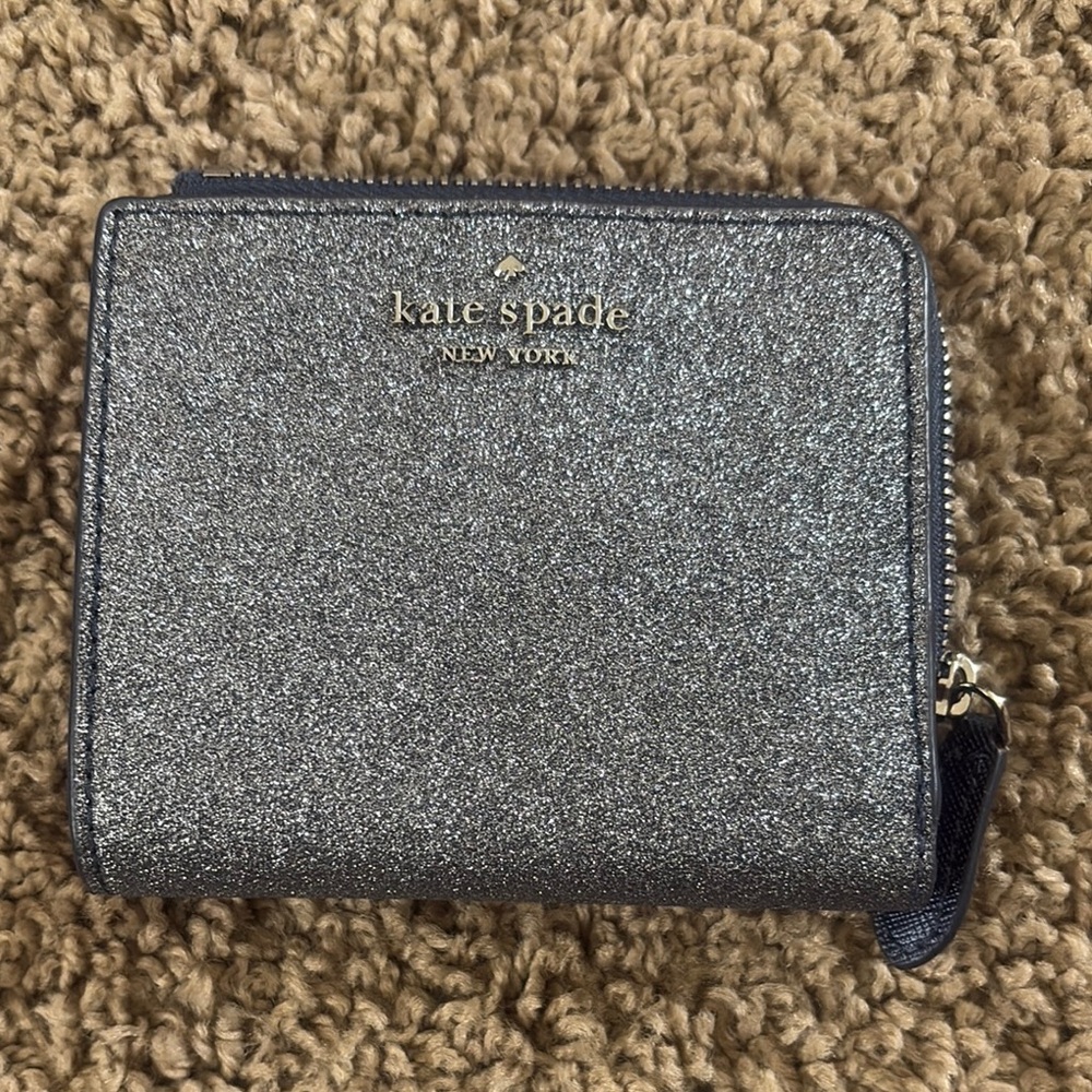 Kate Spade Glitter Wallet - Silver